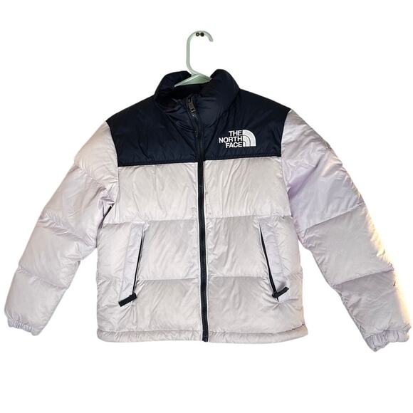 The North Face 600 Down Puffer Jacket Youth Medium (10) Gray Navy Goose Down - Picture 1 of 10
